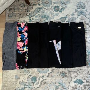 PINK Victoria's Secret Leggings Collection - Gray, Black, Floral